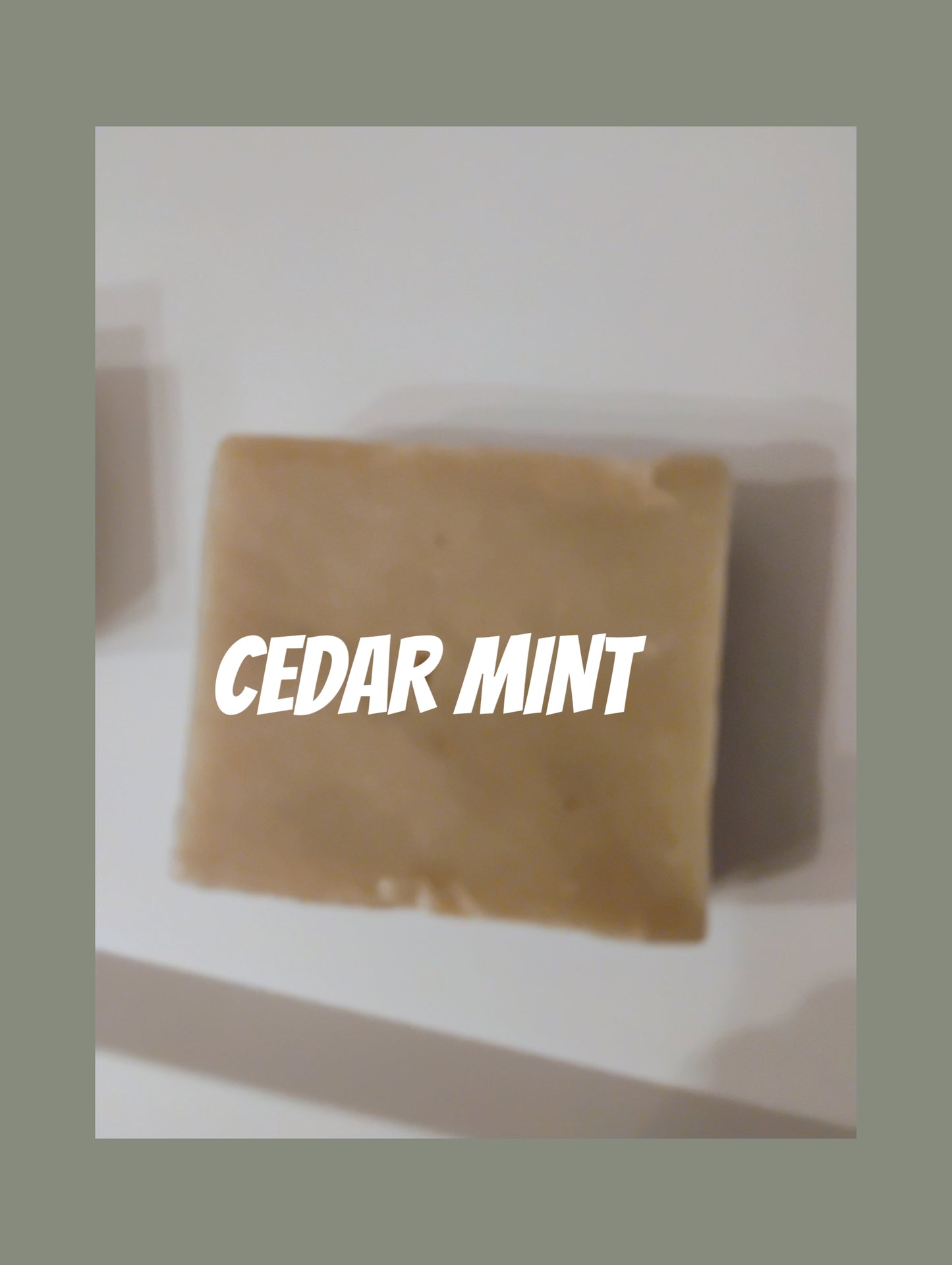 NATURAL SOAP BAR- CEDAR MINT