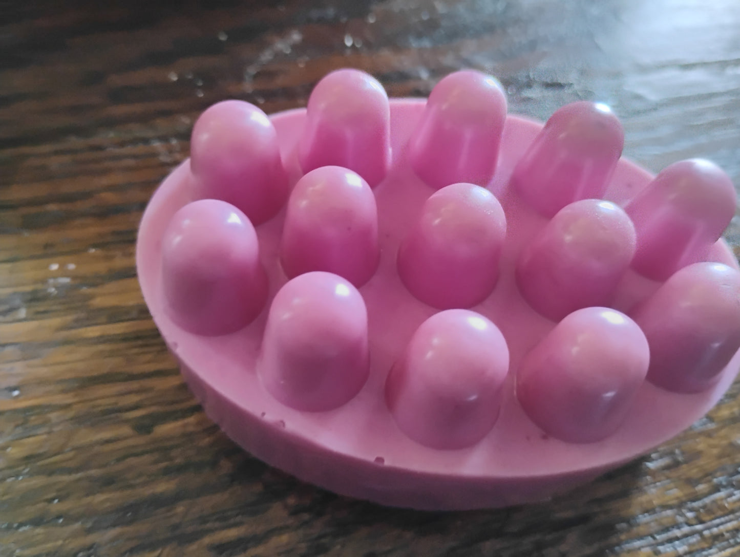 Handmade Massage soap-fruity pebbles, blueberry, calendula, and colloidal oat.