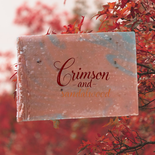 NATURAL SOAP BAR - CRIMSON AND SANDALWOOD