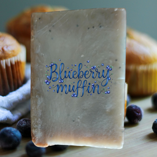 NATURAL SOAP BAR -BLUEBERRY MUFFIN
